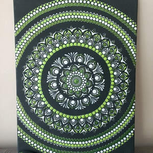 Pontozott mandala - Egészség mandala, Otthon & Életmód, Dekoráció, Spiritualitás, Mandala, Festészet, MESKA