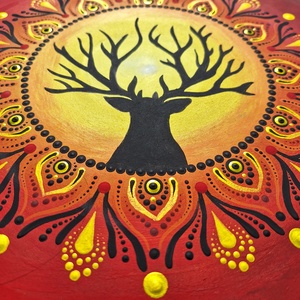 Pontozott mandala - Szarvas - otthon & életmód - dekoráció - spiritualitás - mandala - Meska.hu