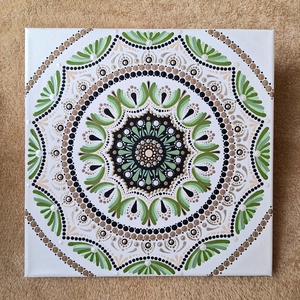 Pontozott mandala - 30x30 cm - Meska.hu