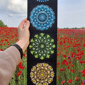 Pontozott mandala - Csakrasor, Otthon & Életmód, Dekoráció, Spiritualitás, Mandala, Festészet, MESKA