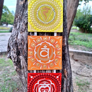 Pontozott mandala - 7 csakra, Csakrasor - otthon & életmód - dekoráció - spiritualitás - mandala - Meska.hu