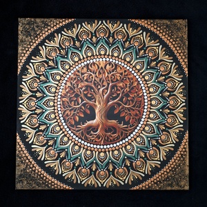 Pontozott mandala - Életfa - Meska.hu