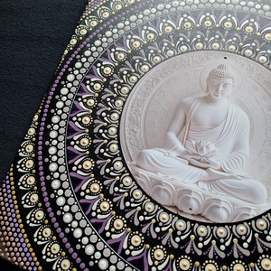 Pontozott mandala- Buddha - otthon & életmód - dekoráció - spiritualitás - mandala - Meska.hu