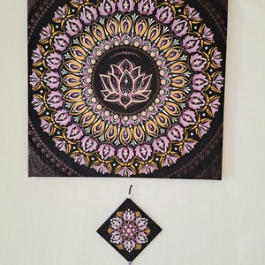Pontozott mandala- Lótusz ragyogás - otthon & életmód - dekoráció - spiritualitás - mandala - Meska.hu