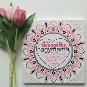 Pontozott mandala - NAGYMAMA - Meska.hu