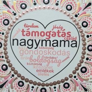 Pontozott mandala - NAGYMAMA - otthon & életmód - dekoráció - kép & falikép - vászonkép - Meska.hu