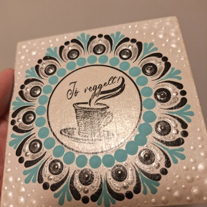 Pontozott mandala- Hűtőmágnes Jó reggelt - otthon & életmód - dekoráció - spiritualitás - mandala - Meska.hu