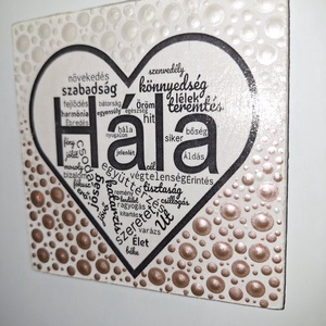 Pontozott mandala- Hűtőmágnes Hála - Meska.hu