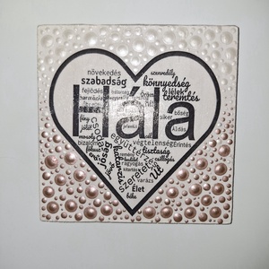 Pontozott mandala- Hűtőmágnes Hála - otthon & életmód - dekoráció - spiritualitás - mandala - Meska.hu