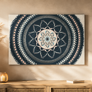 Pontozott mandala - Kék Nyugalom - otthon & életmód - dekoráció - spiritualitás - mandala - Meska.hu