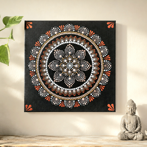 Pontozott mandala - A Föld nyugalma - Meska.hu