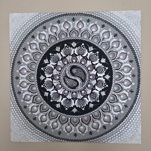 Pontozott mandala - Jin-jang - Meska.hu