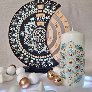 Öröknaptár - 25 cm-es, kézzel készített, egyedi darab - otthon & életmód - dekoráció - spiritualitás - mandala - Meska.hu