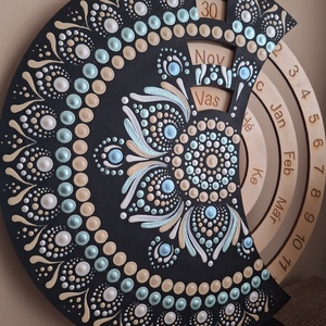 Öröknaptár - 25 cm-es, kézzel készített, egyedi darab - otthon & életmód - dekoráció - spiritualitás - mandala - Meska.hu