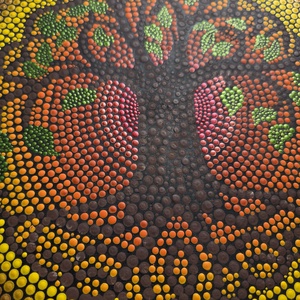 Pontozott Életfa fali dekoráció - otthon & életmód - dekoráció - spiritualitás - mandala - Meska.hu