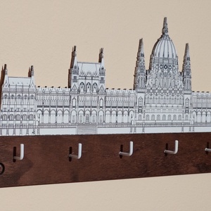 Parlament -  fali kulcstartó, 30cm széles  - otthon & életmód - dekoráció - fali és függő dekoráció - fali kulcstartó - Meska.hu