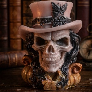 Cilinderes koponya , Otthon & Életmód, Dekoráció, Halloween, Halloweeni ékszerek, Gyertya-, mécseskészítés, Cilinderes Úriember – Kézműves Gótikus Koponyagyertya☠️?

Keresel valami igazán egyedit, ami azonna..., MESKA