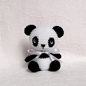 Panda Maci horgolt marokfigura -  - Meska.hu