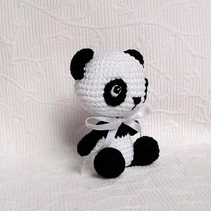 Panda Maci horgolt marokfigura -  - Meska.hu