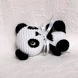 Panda Maci horgolt marokfigura -  - Meska.hu