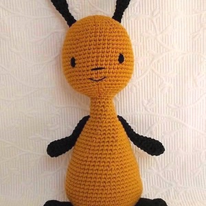  Flop 25 cm horgolt mesefigura- napsárga - játék & sport - plüssállat & játékfigura - más figura - Meska.hu