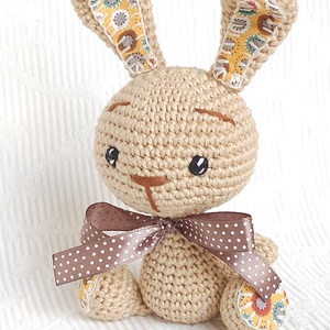 Egyedi Nyuszi horgolt - amigurumi- marokállat - játék & sport - plüssállat & játékfigura - nyuszi - Meska.hu