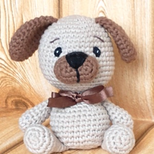Kölyökkutya - cuki horgolt kutya - amigurumi - játék & sport - plüssállat & játékfigura - kutya - Meska.hu