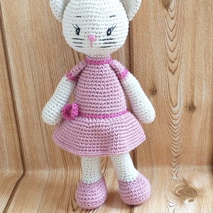 Cica kislány - egyedi - amigurumi - horgolt - játék & sport - plüssállat & játékfigura - cica - Meska.hu