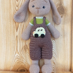 Nyuszi fiú - horgolt figura - Meska.hu