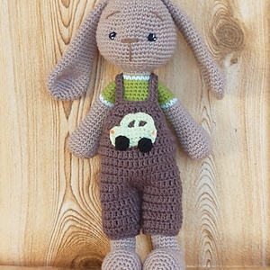 Nyuszi fiú - horgolt figura - játék & sport - plüssállat & játékfigura - nyuszi - Meska.hu