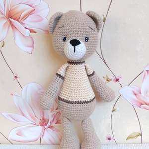 Puha- horgolt maci - amigurumi figura - játék & sport - plüssállat & játékfigura - maci - Meska.hu