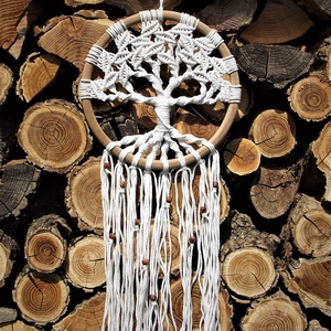 Makramé (csomózott falidísz) életfa - otthon & életmód - dekoráció - Meska.hu