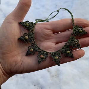 Oliva/unakit makramé ékszerszett - ékszer - ékszerszett - Meska.hu