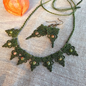 Oliva/unakit makramé ékszerszett - ékszer - ékszerszett - Meska.hu