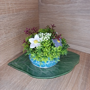 Kerámia virágbox - Türkizkék 2 - Meska.hu