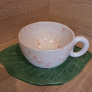 Karácsonyi csésze rózsaszín - Tacskó pulcsiban - otthon & életmód - konyhafelszerelés, tálalás - tálalás - bögre & csésze - Meska.hu