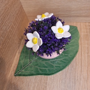 Valentin napi Kerámia virágbox - Rózsaszín - otthon & életmód - virágdekoráció - virágdíszek - virágdísz kaspóban - Meska.hu