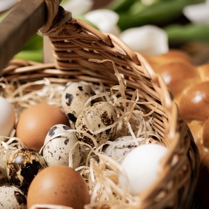 Húsvéti kosár - ünnepi díszek, dekorációk - húsvéti díszek és dekorációk - húsvéti kosár - Meska.hu