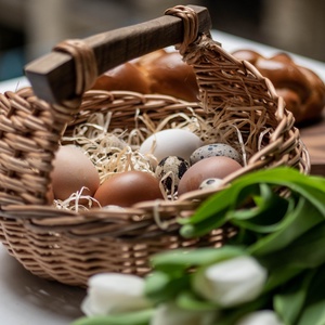 Húsvéti kosár - ünnepi díszek, dekorációk - húsvéti díszek és dekorációk - húsvéti kosár - Meska.hu