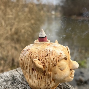 Kézzel készített Troll füstölőtartó Back Flow effekt !  - otthon & életmód - dekoráció - spiritualitás - füstölő és füstölőtartó - Meska.hu