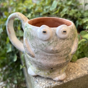 Vidám béka bögre  tökéletes ajándék, 400 ml - otthon & életmód - konyhafelszerelés, tálalás - tálalás - bögre & csésze - Meska.hu