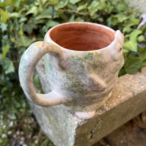 Vidám béka bögre  tökéletes ajándék, 400 ml - otthon & életmód - konyhafelszerelés, tálalás - tálalás - bögre & csésze - Meska.hu