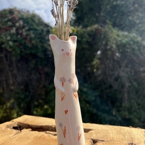Váza Cica  - otthon & életmód - dekoráció - virágdísz és tartó - váza - Meska.hu Váza Cica  - otthon & életmód - dekoráció - virágdísz és tartó - váza - Meska.hu