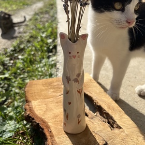 Váza Cica , Otthon & Életmód, Dekoráció, Virágdísz és tartó, Váza, Kerámia, MESKA