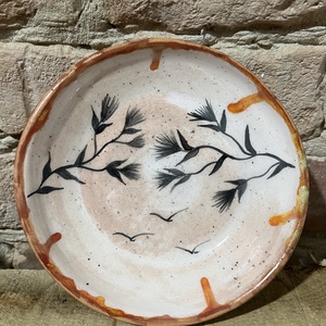 Japán stílusú kézzel festett kerámia tál  Csend és szél  15 cm, Otthon & Életmód, Konyhafelszerelés, tálalás, Tálalás, Tányér & Étkészlet, Kerámia, MESKA