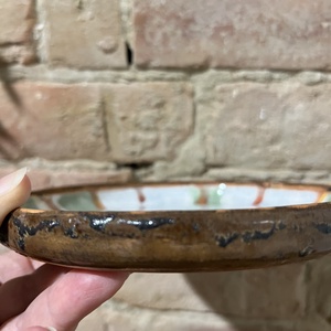 Kézzel festett kerámia tál  Vidám békák  16 cm - otthon & életmód - konyhafelszerelés, tálalás - tálalás - tányér & étkészlet - Meska.hu