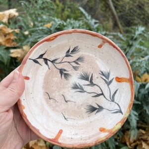 Japán stílusú kézzel festett kerámia tál  Csend és szél  15 cm, Otthon & Életmód, Konyhafelszerelés, tálalás, Tálalás, Tányér & Étkészlet, Kerámia, MESKA