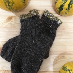 Kézzel kötött nagymama-zokni  természetes kecskegyapjúból, Ruha & Divat, Cipő & Papucs, Zokni, Kötés, MESKA