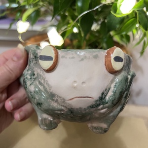 Vidám béka bögre  tökéletes ajándék, kb  250 ml - Meska.hu