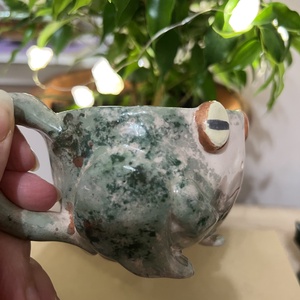 Vidám béka bögre  tökéletes ajándék, kb  250 ml - otthon & életmód - konyhafelszerelés, tálalás - tálalás - bögre & csésze - Meska.hu